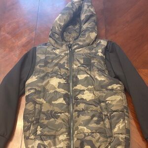 Kids Under Armour Black and Tan Camouflage Jacket